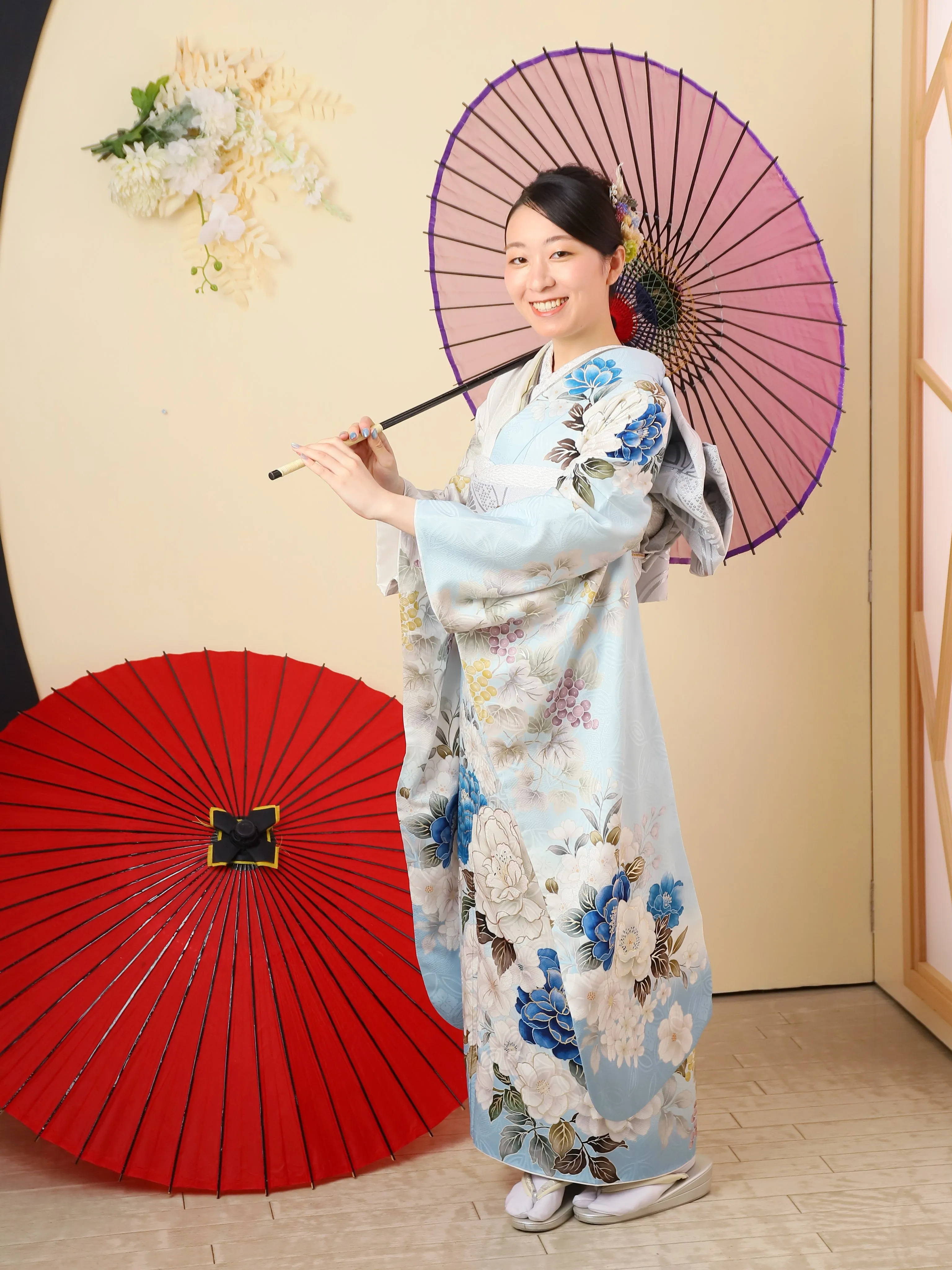 先日お写真撮影にいらした二十歳のお嬢様のご紹介です😊👘
